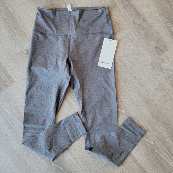 lululemon athletica Pants - New lululemon wunder under HR tight 28" gray sz 10